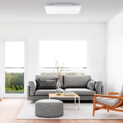Produktbild von Paul Neuhaus LED Deckenlampe FRAMELESS CCT Farbwechsel dimmbar per Fernbedienung Wohnzimmer, Flur, Büro, Arbeitszimmer