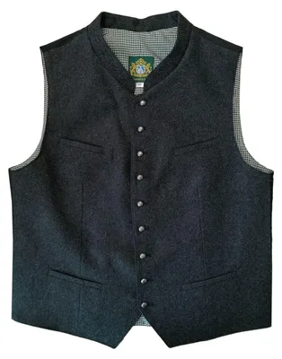 Hammerschmidt Trachten-Weste "Max" (Loden) in grau