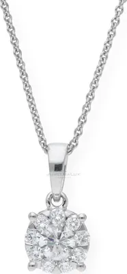 Produktbild von Kettenanhänger Weißgold 585 Brillant JL10-02-1445 JuwelmaLux