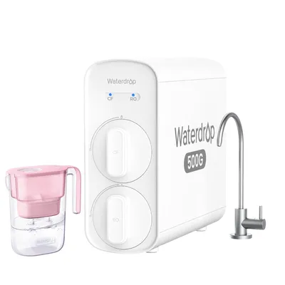 Produktbild von Waterdrop G5P500 Umkehrosmoseanlage, 500 GPD, mit einer zusätzlichen WD-PT-05P Wasserfilterkanne
