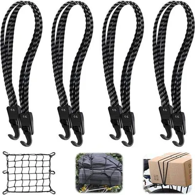 Obrázok produktu pre Vystužiteľné pásy na batožinu 60–110 cm, čierne