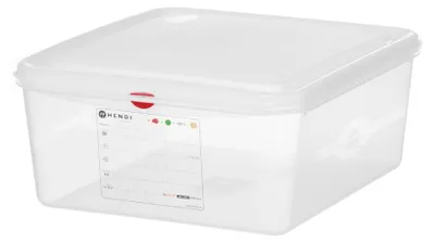 Productafbeelding van GN 2/3 container, polypropyleen, GN 2/3, 13,5 liter, transparant, 354x325x(hoogte)150 mm