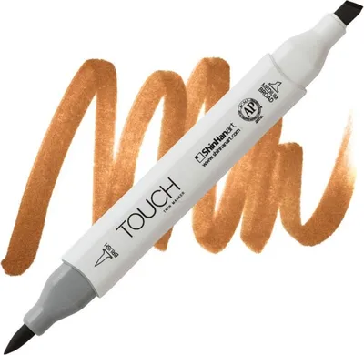 Zdjęcie produktu dla Brush & Chisel dwustronny marker alkoholowy TOUCH, BR93 Burnt orange