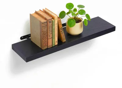 Produktbild von Wandregal mit Metallhalterung für Wohnzimmer oder Küche