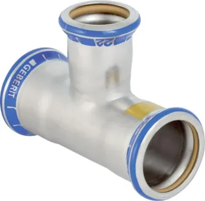Produktbild von Geberit Gas-T-Stück Mapress d= 28x18x28mm, reduziert, Edelstahl