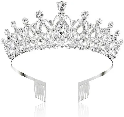 Produktbild von Kronen Diadem mit Kristallen und Strass für Hochzeit und Geburtstag