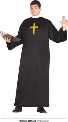 Image de Costume de prêtre pour hommes taille M/L, taille:L