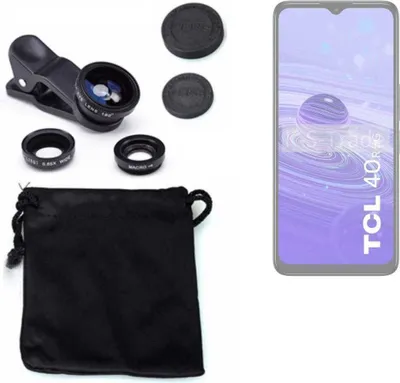 Produktbild von K-S-Trade Smartphone Kamera Linsen Set Kompatibel mit TCL 40 R 5G 3in1 Clip-On Kamera Adapter Macro Weitwinkel FishEye Fischauge Objektiv Linse