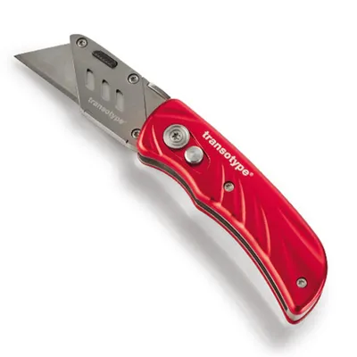 Image de transotype Cutter PRO Boîtier en aluminium rouge avec fonction pliante