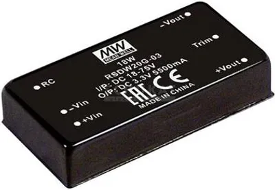 Zdjęcie produktu dla Zasilacz i konwerter napięcia MEAN WELL RSDW20G-03 (RSDW20G-03)