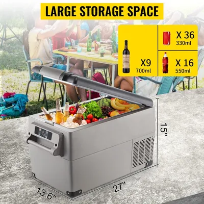 Obrázek produktu pro Přenosný kompresorový chladicí box - Autochladnička - Chladicí box do auta - Mini chladnička - Elektrická chladnička