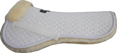 Produktbild von Engel Reitsport Lammfell Sattelkissen (Sakis1) Weiss Med./Natur L (18 - 19,5 Inch) 58cm