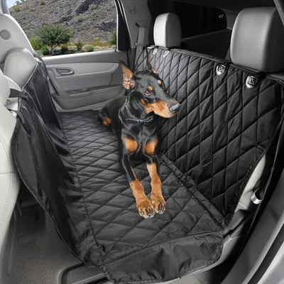 Image de Housse de siège de voiture, très résistante, très grande taille, antidérapante, imperméable, noire