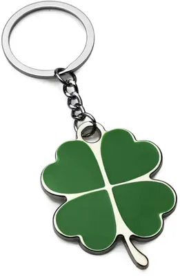 Immagine prodotto di Portachiavi con quadrifoglio – Set di 10 portachiavi con quadrifoglio – Portachiavi portafortuna – Per augurare buona fortuna – Portachiavi a forma di quadrifoglio – Portafortuna – Quadrifoglio – Regalo – Auguri