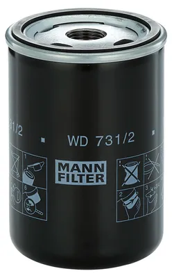 Produktbild von Ölfilter MANN-FILTER WD 731/2 Anschraubfilter