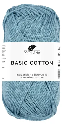 Produktbild von kachelblau Farbnr. 267 - Pro Lana Basic Baumwolle - 100% Baumwolle - mercerisiert, gasiert