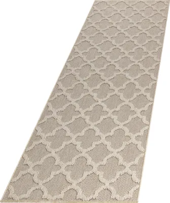 Image de Ayyildiz | Tapis d'extérieur Patara - 80 cm x 250 cm - Beige - Durable et Élégant - Design Moderne