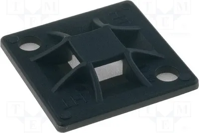 Produktbild von 10x Selbstkender schraubbar  H: 3,7mm 151-10914 Kabelbinder schwarz