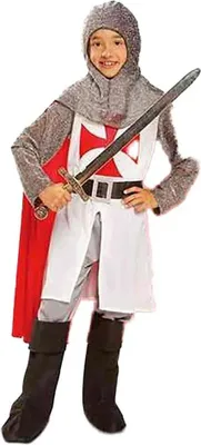 Image de Costume pour enfants, "Mon autre moi", chevalier médiéval, taille 7-9 ans (6 pièces)