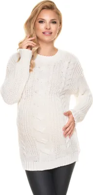 Zdjęcie produktu dla PeeKaBoo Damski sweter ciążowy Yaahne Cream Uniwersalny
