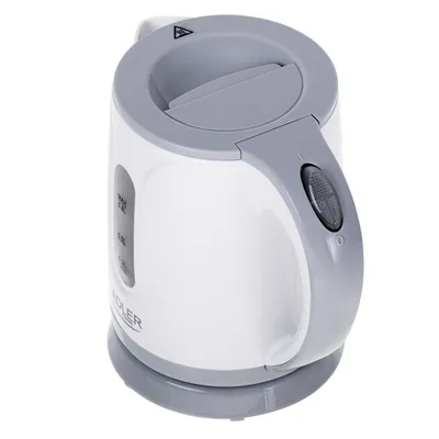 Productafbeelding van Adler | Waterkoker | AD 1371g | Elektrisch | 850 W | 0,8 L | RVS/Polypropyleen | 360° draaibare basis | Wit/Grijs
