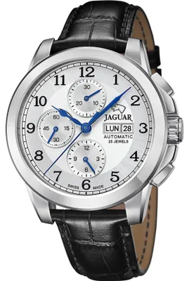 Produktbild von Jaguar Herren Chronograph Leder Elegant Luxus Uhr schwarz Le Chronographe UJ975/1