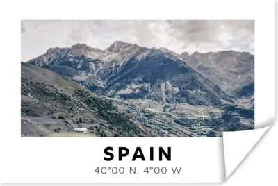 Produktbild von MuchoWow® Poster Spanien - Grün - Europa 120x80 cm - Bilder
