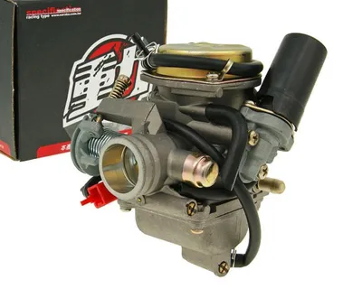 Zdjęcie produktu dla Gaźnik Naraku 24mm (sterowany membraną) do 4-suwowych 139QMB GY6, Aprilia /? Piaggio Mojito, ?Hexagon, ?Liberty, ?Sfera 125-?150cc 4T