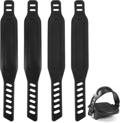 Imagen del producto de Correas ajustables para pedales de bicicleta, 2 unidades, 31 x 4,2 cm, para bicicletas estáticas