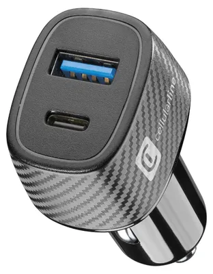 Produktbild von Cellularline Car Multipower Ultra - iPhone, Samsung, Xiaomi, Oppo and other Smartphones and Tablets, Auto, Zigarettenanzünder, Schwarz