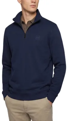 Produktbild von Dunkelblauer Boss orange Half-Zip-Pullover