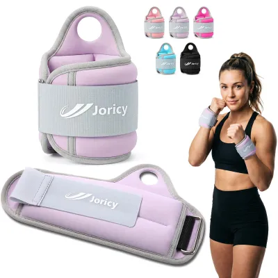 Zdjęcie produktu dla Obciążniki na nadgarstki i kostki 2 kg, 1 para, rzep, do fitnessu