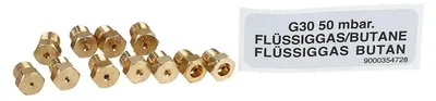 Produktbild von easyPART passend für 12012011 BOSCH Flüssiggasdüsen G30 50mbar Satz für Gaskochfeld