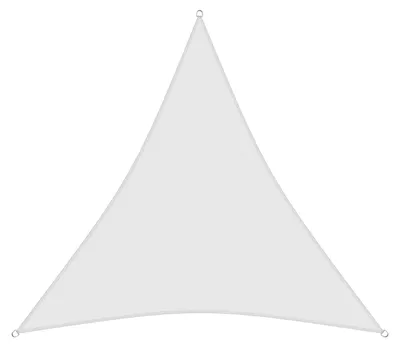 Produktbild von sunprotect 83242 Professional Sonnensegel, 3,6 x 3,6 x 3,6 m, Dreieck, wind- & wasserdurchlässig, weiß