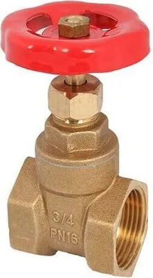 Image de Schlösser MS-Muffenschieber, IGxIG DN50 2 , BL.,Handrad rot,PTFE
