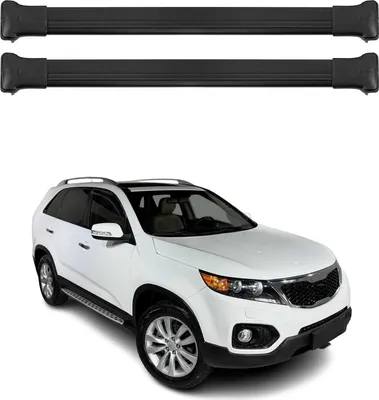 Zdjęcie produktu dla Poprzeczne bagażniki dachowe do Kia Sorento 2010-2013 Aluminium Czarny