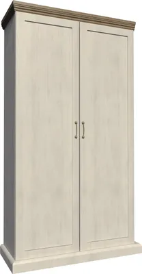 Produktbild von Furniture24 Kleiderschrank ROYAL S2D, Schrank, 2 Türiger Drehtürenschrank mit Kleiderstange