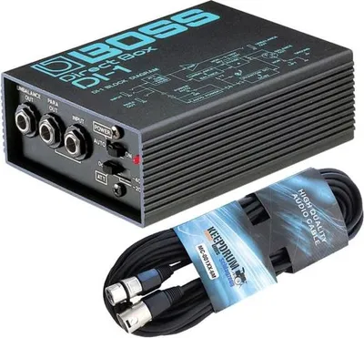 Image de Boss DI-1 boîte de direct active avec câble XLR