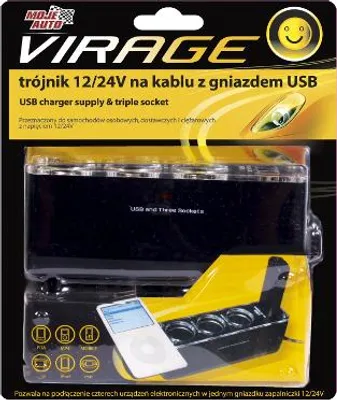 Produktbild von T-Verbinder 12/24V Auf Kabel Mit Usb-Buchse - Bis 93-019