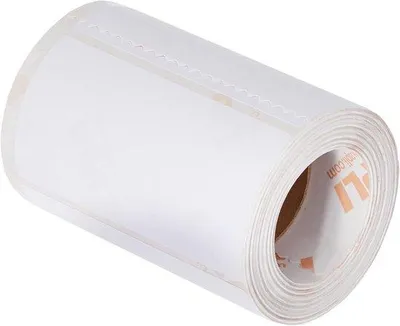 Productafbeelding van Permanente Witte Etikettenrol 53 x 100 mm - 300 Stuks