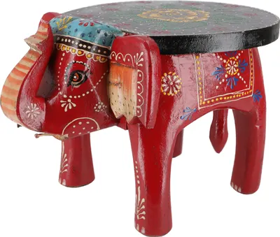 Produktbild von Deko Elefant - Rot, Holz, 25*30*20 cm, Dekoobjekte