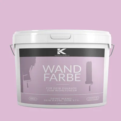 Produktbild von Kenzopaints 10Liter Wandfarbe Designfarbe Innenfarbe - Lavender