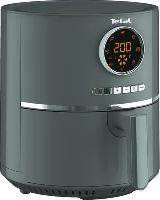 Produktbild von Tefal Ultra Fry Heißluftfritteuse Air Fryer, Frittieren, Rösten, Grillen, Backen, 4,2 L für 6 Personen, 8 Kochprogramme, Digitales Display, energiesparend, gesunde Friteuse ohne Öl, grau, EY111B