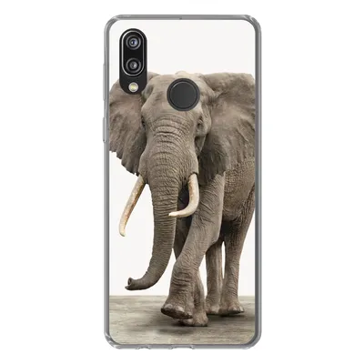 Produktbild von MuchoWow® Handyhülle Schutzhülle Hülle für Huawei P20 Lite (2020) Elefant - Kinder - Tiere - Mädchen Silikon Softcase Handy Hülle - Kartenhalter