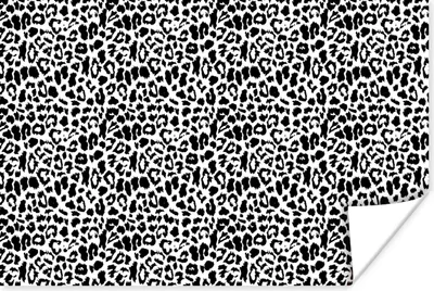 Produktbild von MuchoWow® Poster Tiermuster - Design - Schwarz - Weiß 120x80 cm - Bilder