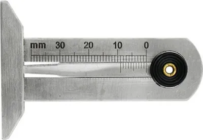 Immagine prodotto di Misuratore di profondità del battistrada. Misuratore di profondità del battistrada. Misuratore di profondità del profilo dei pneumatici in acciaio inossidabile