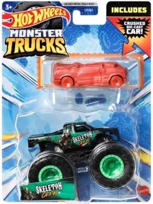 Obrázek produktu pro Hot Wheels Monster Trucks GRH81, Rozmanité, 3 rok/roky, Plast, Kov, Různé barvy