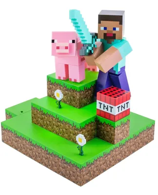 Produktbild von Paladone Minecraft Diorama, Umgebungsbeleuchtung, Mehrfarbig, Universal, USB, 250 mm, 205 mm