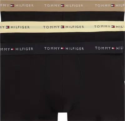 Zdjęcie produktu dla Paczka trzech par męskich bokserek Tommy Hilfiger wykonanych z bawełny z dodatkiem Elasthanu