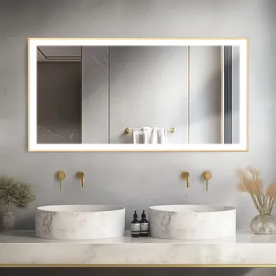 Immagine prodotto di Specchi da bagno - Specchi illuminati - Specchi a LED - Specchi dorati - Riscaldamento antiappannamento